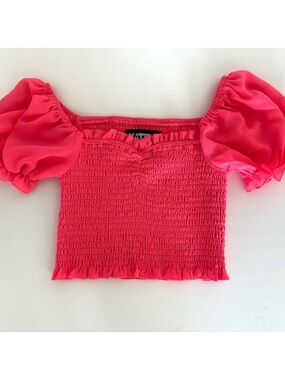 KatieJnyc Girls’ Marlee Smocked Floral Puff Sleeve Top - Big Kid